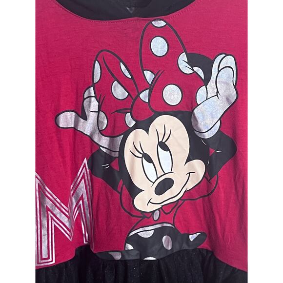 Disney Minnie Mouse Dress Hoodie With Ears and Bow Girls XL - Picture 7 of 7